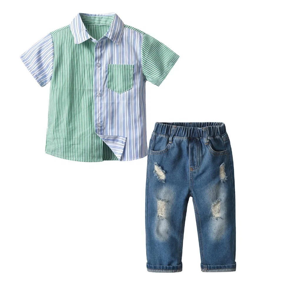 children gentleman boy outfits organic cotton children clothes supplier bale of summer clothes for children Denim trousers
children gentleman boy outfits organic cotton children clothes supplier bale of summer clothes for children Denim trousers