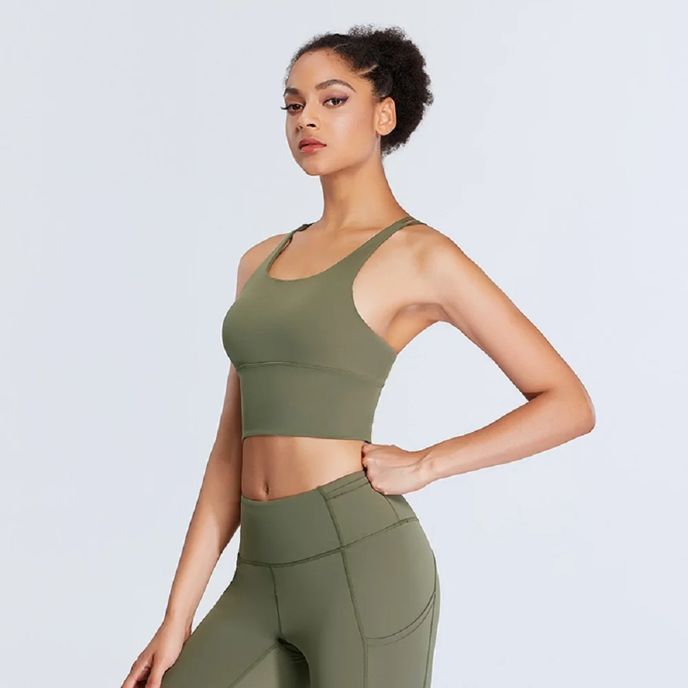 Full Coverage Medium Support Nylon Spandex Cross Back Sport Bra, White,black,pink,red,green,gray
Full Coverage Medium Support Nylon Spandex Cross Back Sport Bra, White,black,pink,red,green,gray