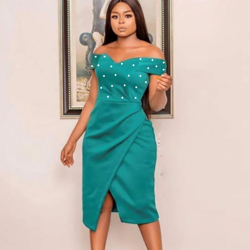 KEN-AM210149 wholesale factory bodycon African women dresses beaded midi dress for women
KEN-AM210149 wholesale factory bodycon African women dresses beaded midi dress for women