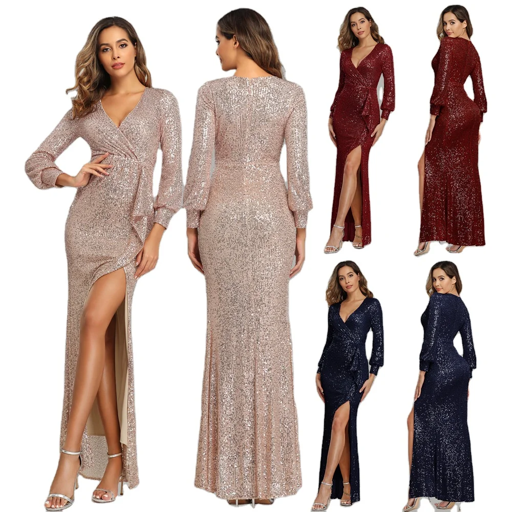 2021 High Quality Banquet Slim Mesh Sequined Mermaid Dress Women'S Long Gowns Dinner Party Evening Dress
2021 High Quality Banquet Slim Mesh Sequined Mermaid Dress Women'S Long Gowns Dinner Party Evening Dress