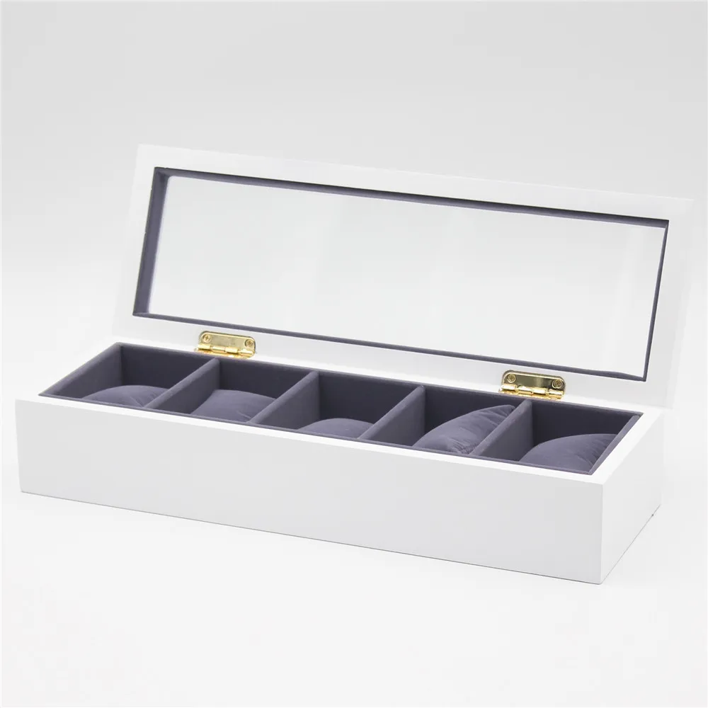2021 good design wooden watch case with black matte lacquering for gift 5 watches packaging display storage wholesale, Black & white
2021 good design wooden watch case with black matte lacquering for gift 5 watches packaging display storage wholesale, Black & white