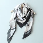 Customized Silk Factory Direct Logo Print Digital Printing Silk Chiffon Scarf