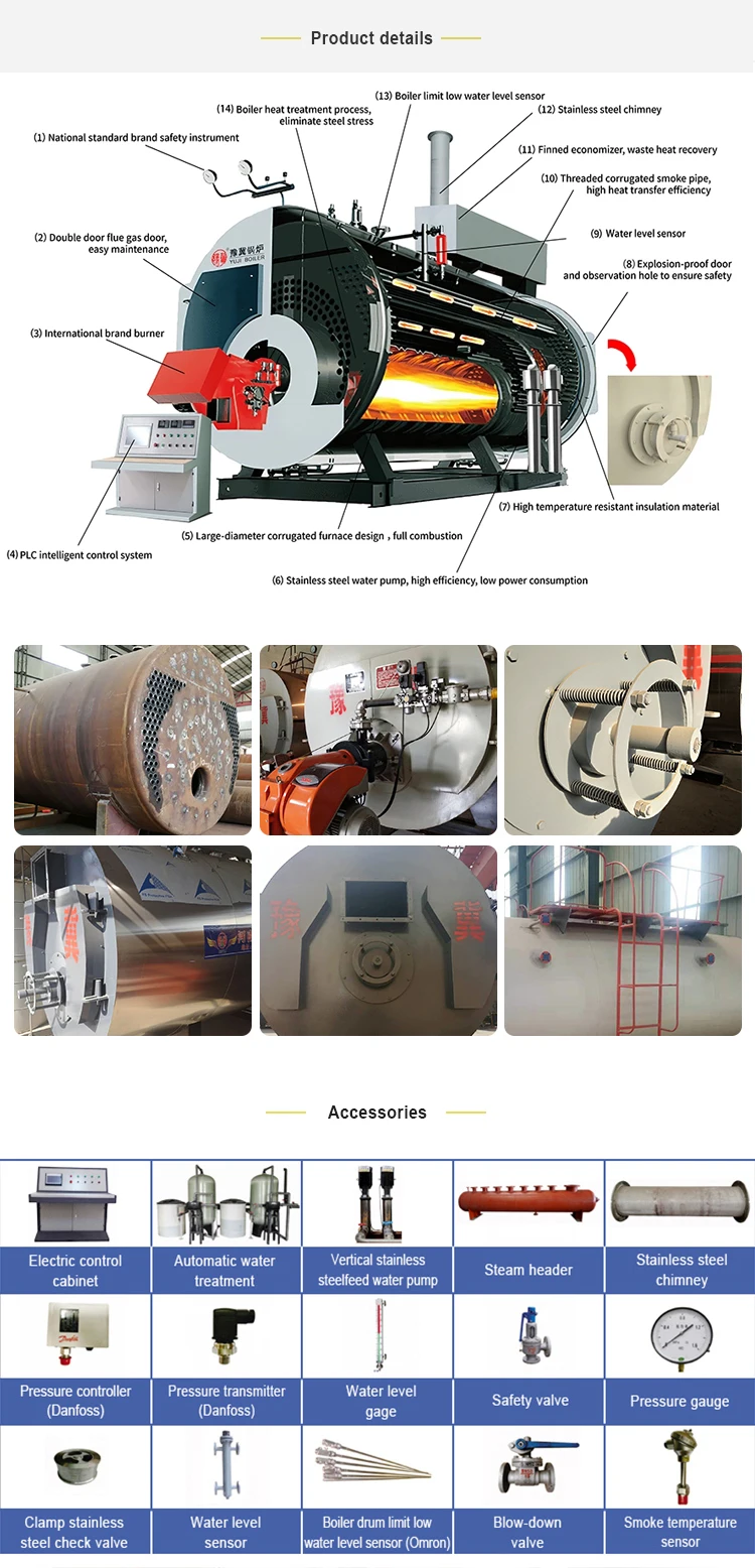 New design industry boiler heating gas system for hotel