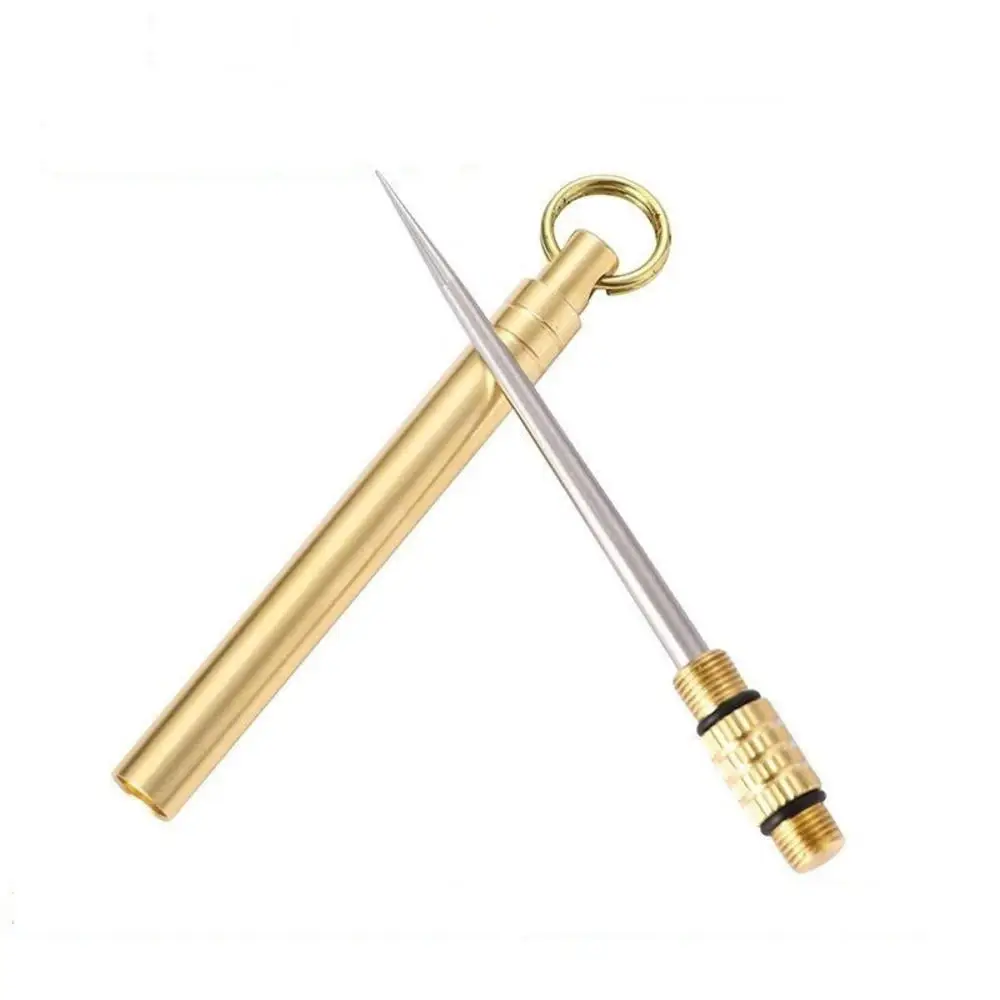 Titanium Outdoor Edc Portable Multifunctional Toothpick Bottle Fruit Fork Camping Tool Toothpick Tube Stronger Than Dental Floss, Natural color
Titanium Outdoor Edc Portable Multifunctional Toothpick Bottle Fruit Fork Camping Tool Toothpick Tube Stronger Than Dental Floss, Natural color