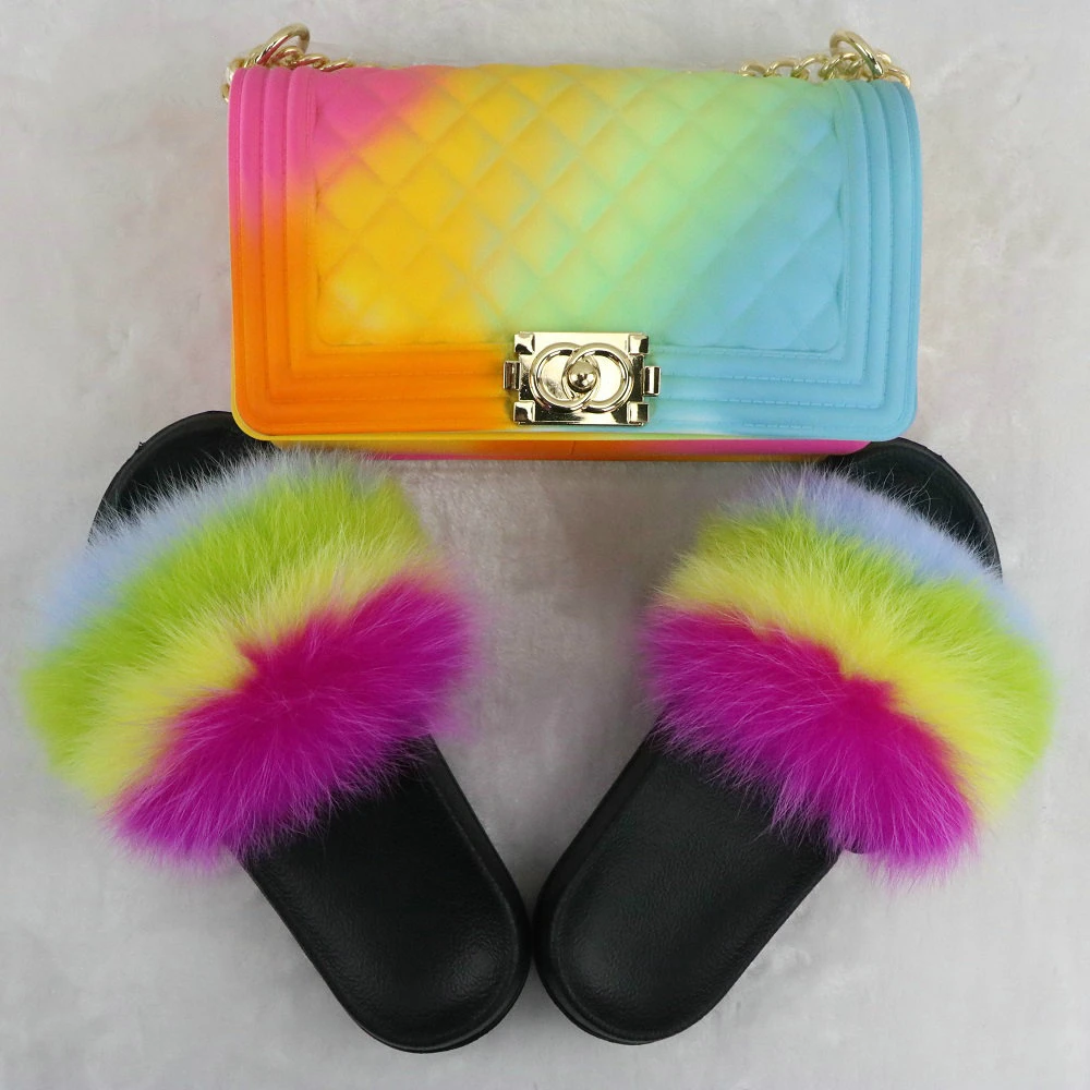 jelly purse Bag and fox fur slides slippers sets kids fur slide and matching pursesset slides and purse wholesale
jelly purse Bag and fox fur slides slippers sets kids fur slide and matching pursesset slides and purse wholesale