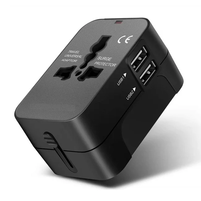 British universal travel adapter world travel plug with 2 usb portable phone charger
British universal travel adapter world travel plug with 2 usb portable phone charger