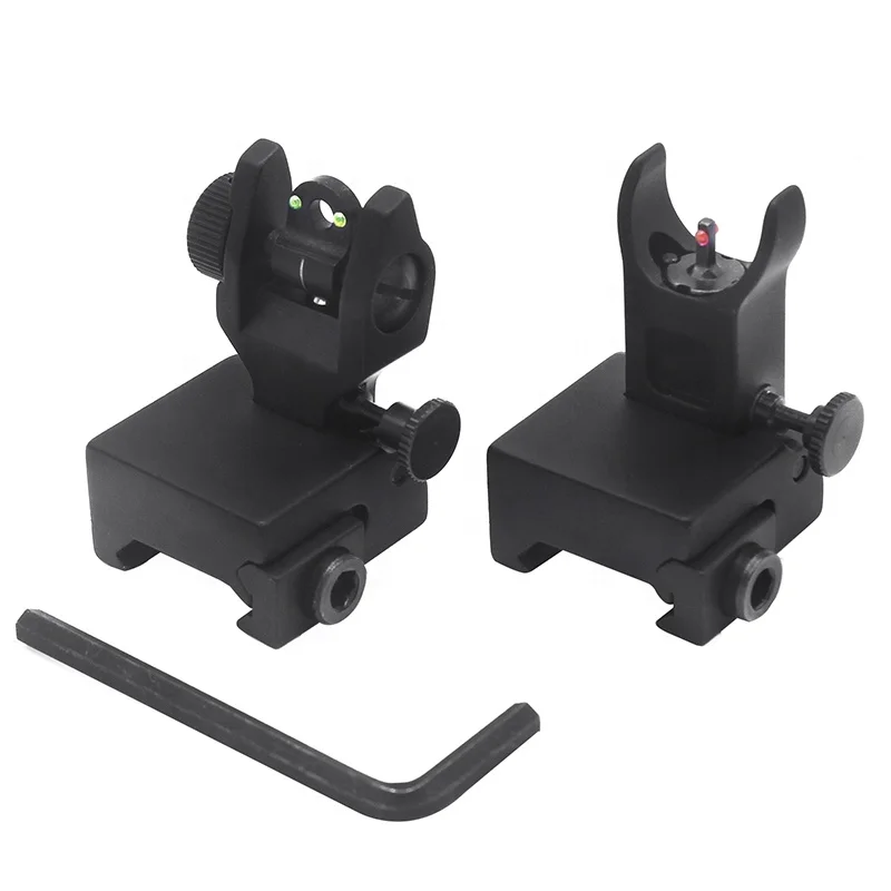 Tactical Folding Adjustable M4 AR15 AR-15 Fiber Optics Front Flip Up Sights Set For Hunting, Black
Tactical Folding Adjustable M4 AR15 AR-15 Fiber Optics Front Flip Up Sights Set For Hunting, Black