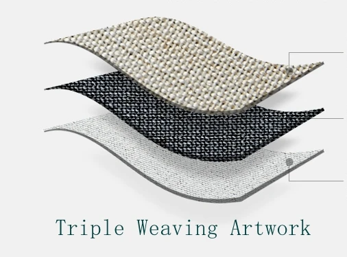 Linen blackout simple textile design for curtain wall system