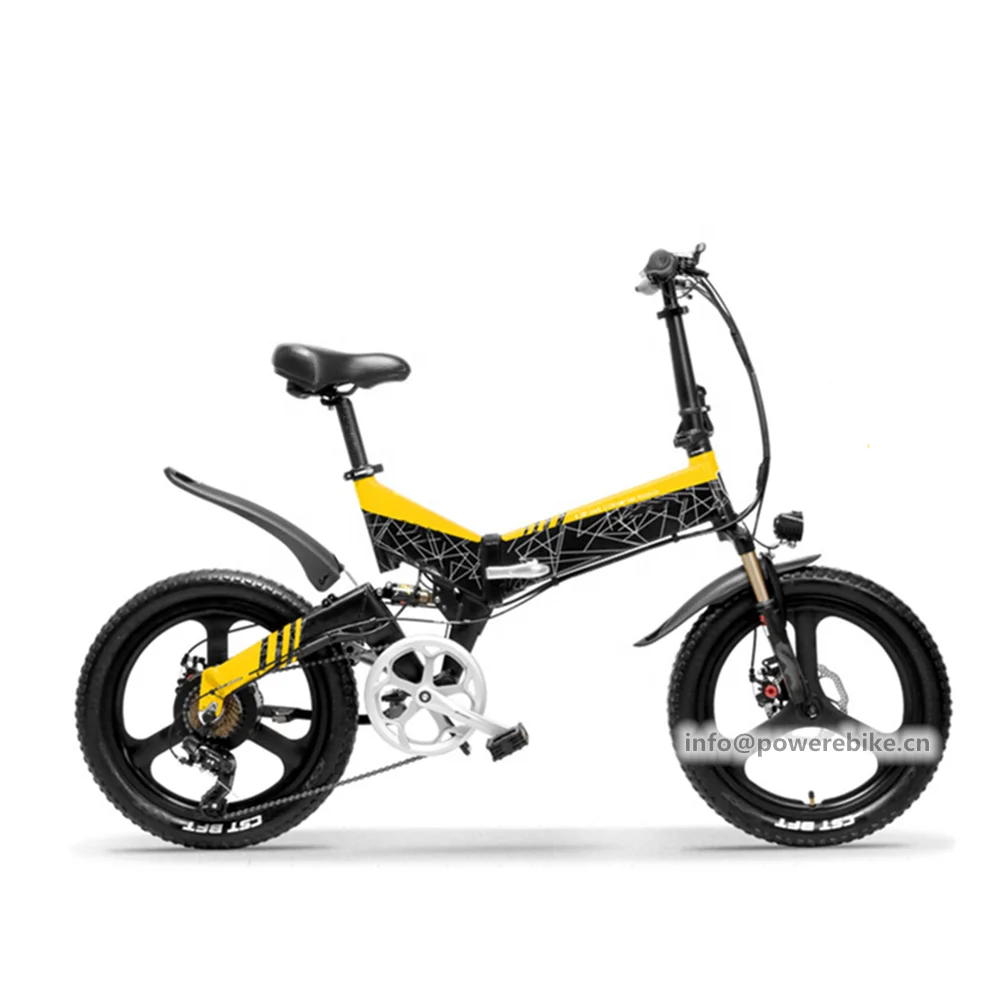 Hot Off-road 48V 10.4Ah Full Suspension Ebike 20 Inch Folding Ebike 400W High speed Mini Electric Bike, Yellow,red
Hot Off-road 48V 10.4Ah Full Suspension Ebike 20 Inch Folding Ebike 400W High speed Mini Electric Bike, Yellow,red