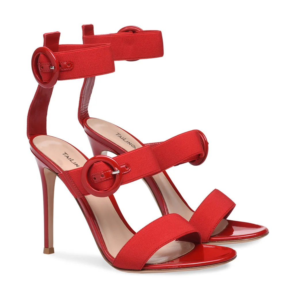 New Design Triple Buckle Heeled Sandals Fashion Lady Sandal Solid Color Hollow Out High Heels, Picture color
New Design Triple Buckle Heeled Sandals Fashion Lady Sandal Solid Color Hollow Out High Heels, Picture color