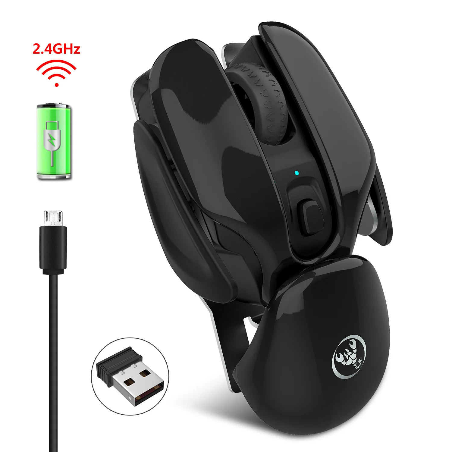 2.4GHz Wireless Optical Gaming Mouse Wireless Mice for PC Gaming Laptops Mouse with USB Receiver
2.4GHz Wireless Optical Gaming Mouse Wireless Mice for PC Gaming Laptops Mouse with USB Receiver