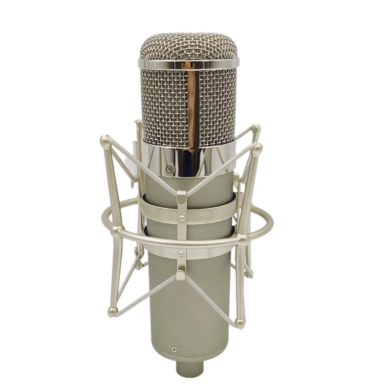 U47 DIY Studio Microphone Body Shell Case Silver Color Chrome Plated Basket with Metal Shock Mounting Mic Stand
U47 DIY Studio Microphone Body Shell Case Silver Color Chrome Plated Basket with Metal Shock Mounting Mic Stand