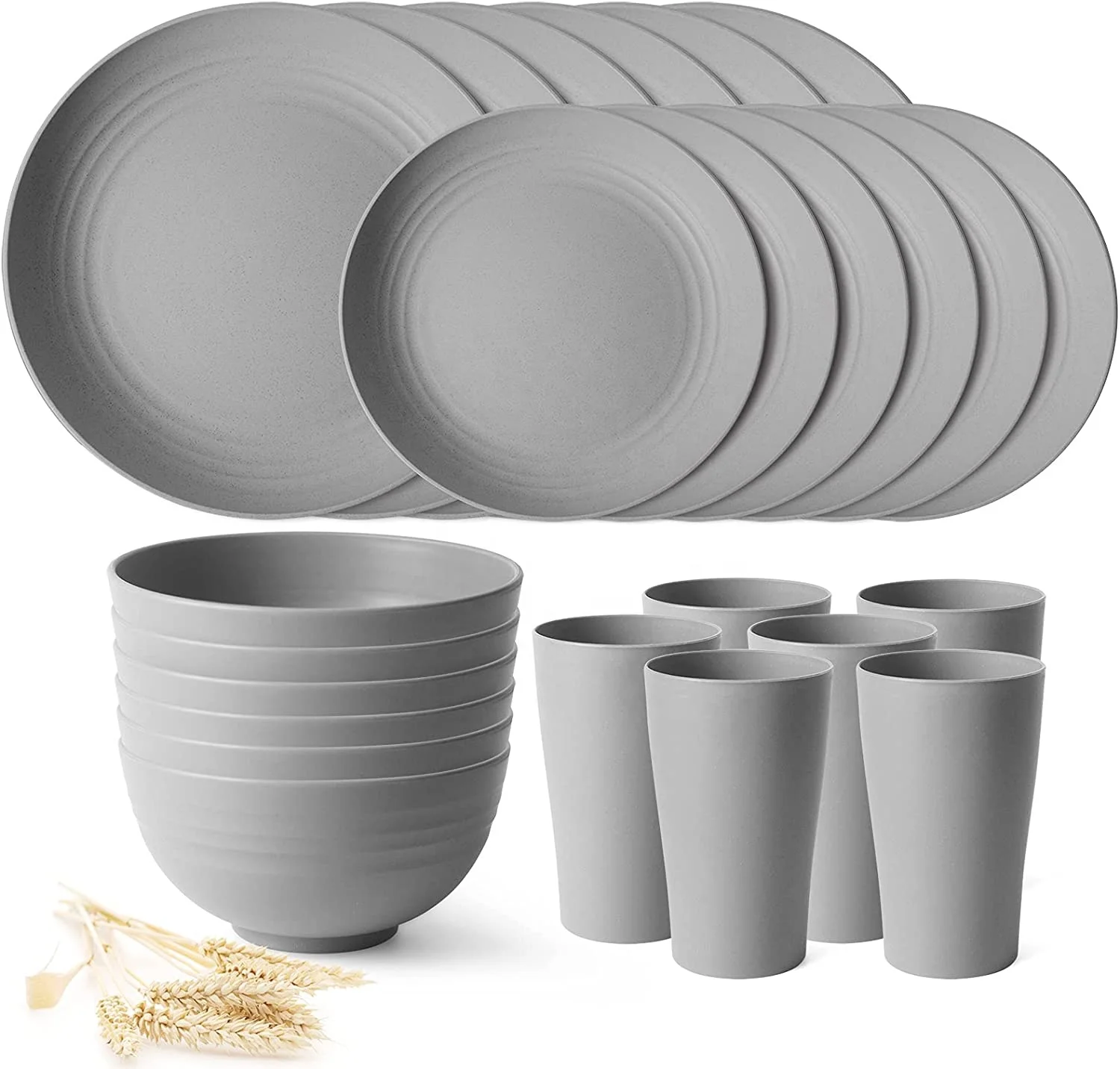 Outdoor tableware Dinner Plates Grey Customized Dinnerware Sets wheat straw USA dinnerware sets plates, Custom printing
Outdoor tableware Dinner Plates Grey Customized Dinnerware Sets wheat straw USA dinnerware sets plates, Custom printing