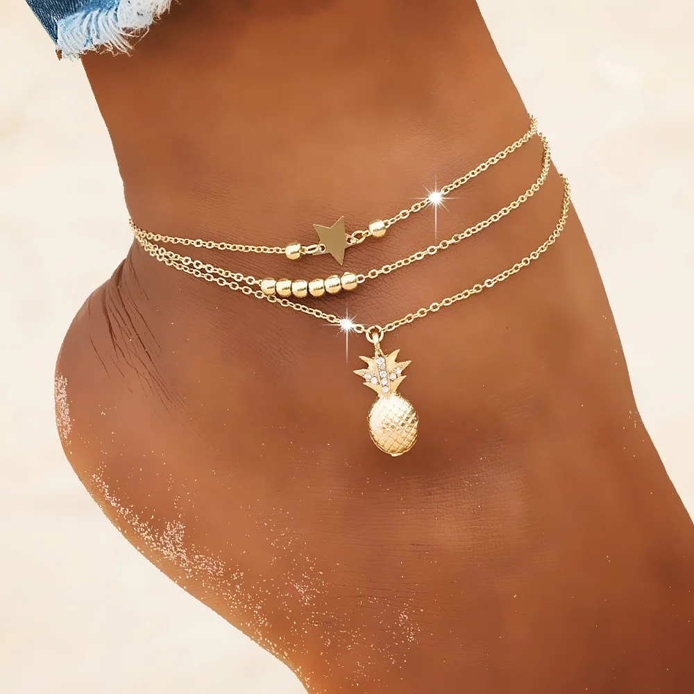 Ankle Chain Pineapple Pendant Anklet Beaded Beach Foot Jewelry Fashion for Women, Picture
Ankle Chain Pineapple Pendant Anklet Beaded Beach Foot Jewelry Fashion for Women, Picture