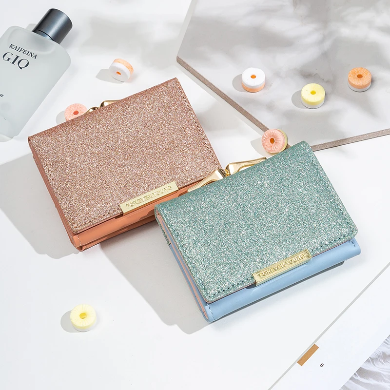 2021 Korean Fashion Women's Short Glossy mini Wallet Tri-fold Multi-Card Student Coin Purse, Multiple choice
2021 Korean Fashion Women's Short Glossy mini Wallet Tri-fold Multi-Card Student Coin Purse, Multiple choice