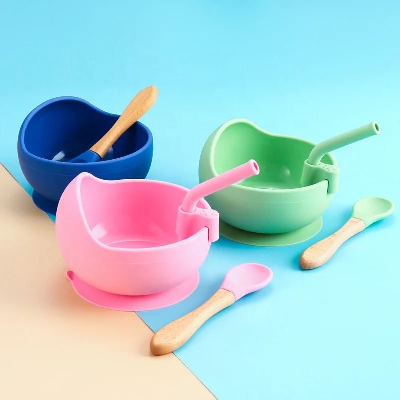 Food Grade BPA Free Soft Baby Bowl Unbreakable Suction Feeding Baby Silicone Bowl and Spoon Set for Gift
Food Grade BPA Free Soft Baby Bowl Unbreakable Suction Feeding Baby Silicone Bowl and Spoon Set for Gift