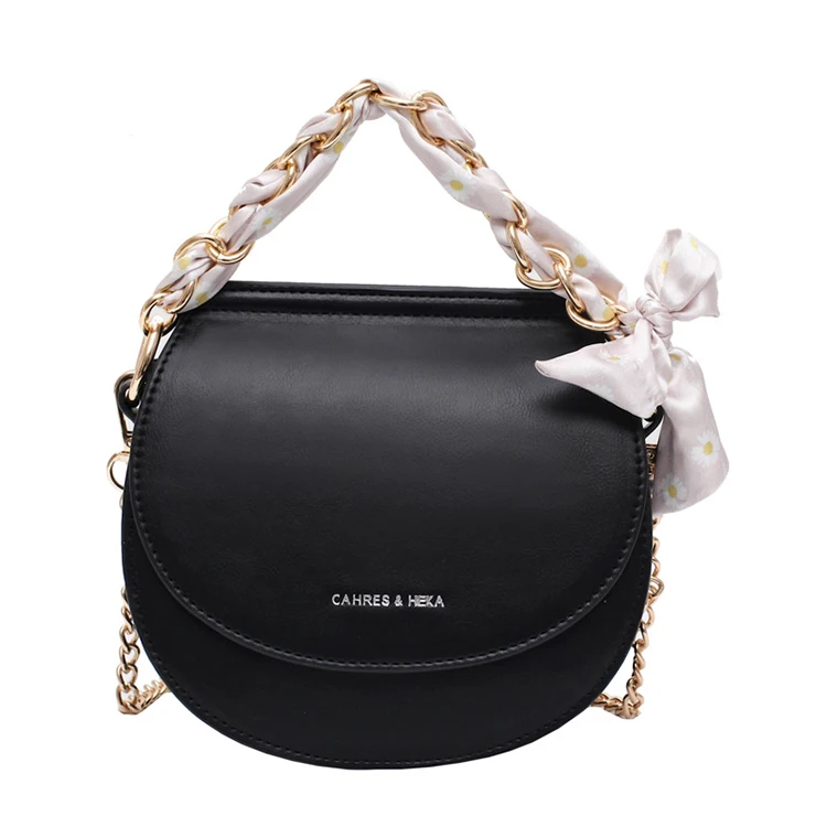 New Pure Color PU Leather Silk Scarf Metal Chain Saddle Shape Woman Shoulder Bag Handbags, 4colors
New Pure Color PU Leather Silk Scarf Metal Chain Saddle Shape Woman Shoulder Bag Handbags, 4colors