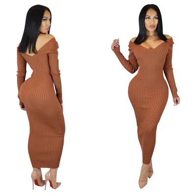 Clothing Vendor V neck hot fashion needle thread dress long sleeve winter sweater dress 2018, White,black,brown,green
Clothing Vendor V neck hot fashion needle thread dress long sleeve winter sweater dress 2018, White,black,brown,green