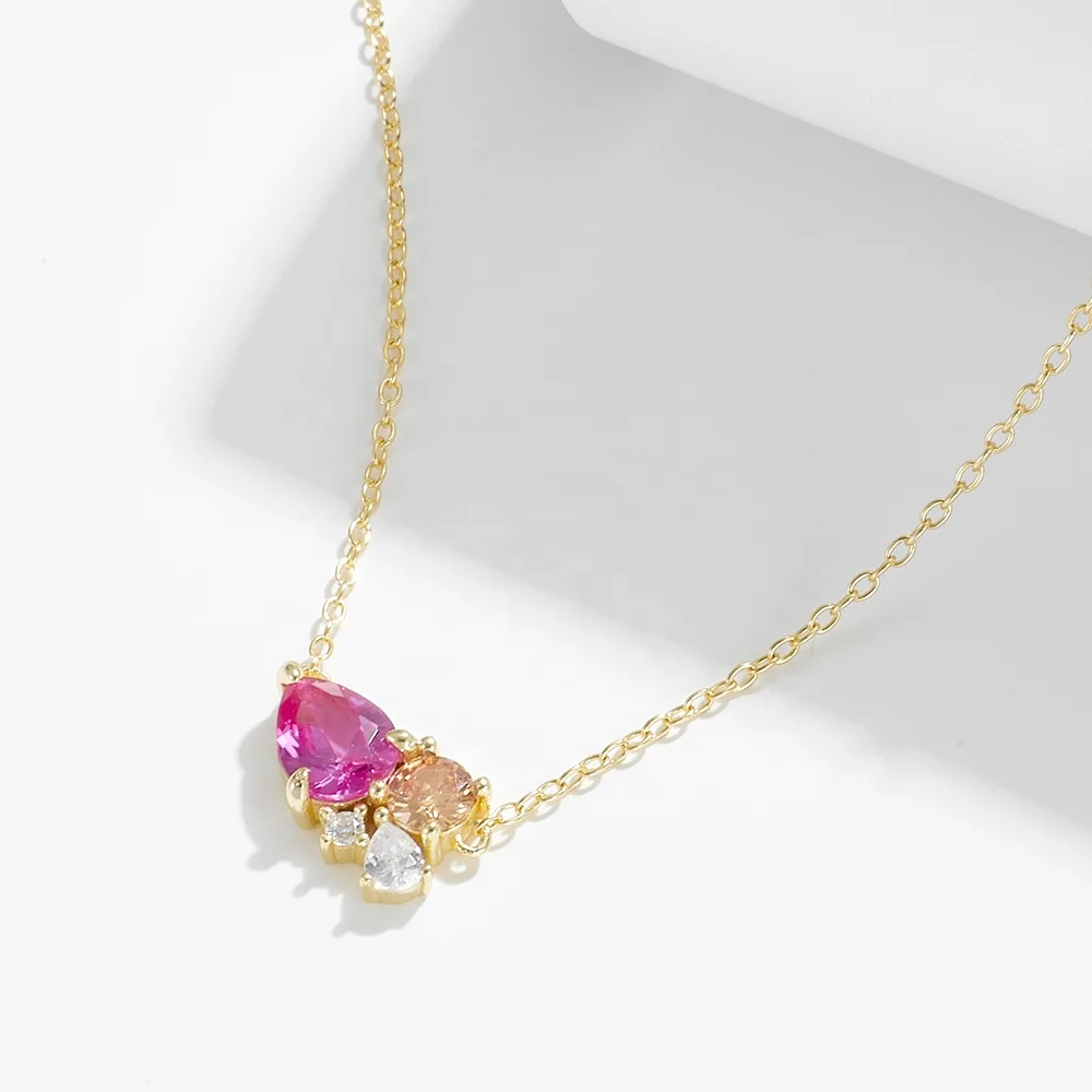 Original wholesale 925 sterling silver waterdrop Cubic Zircon necklace fine jewelry for women
Original wholesale 925 sterling silver waterdrop Cubic Zircon necklace fine jewelry for women