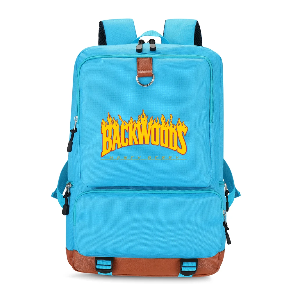 

Custom Logo 600D Oxford Waterproof Unisex Travel Laptop Blue Backwoods Cookie Backpack Bag
