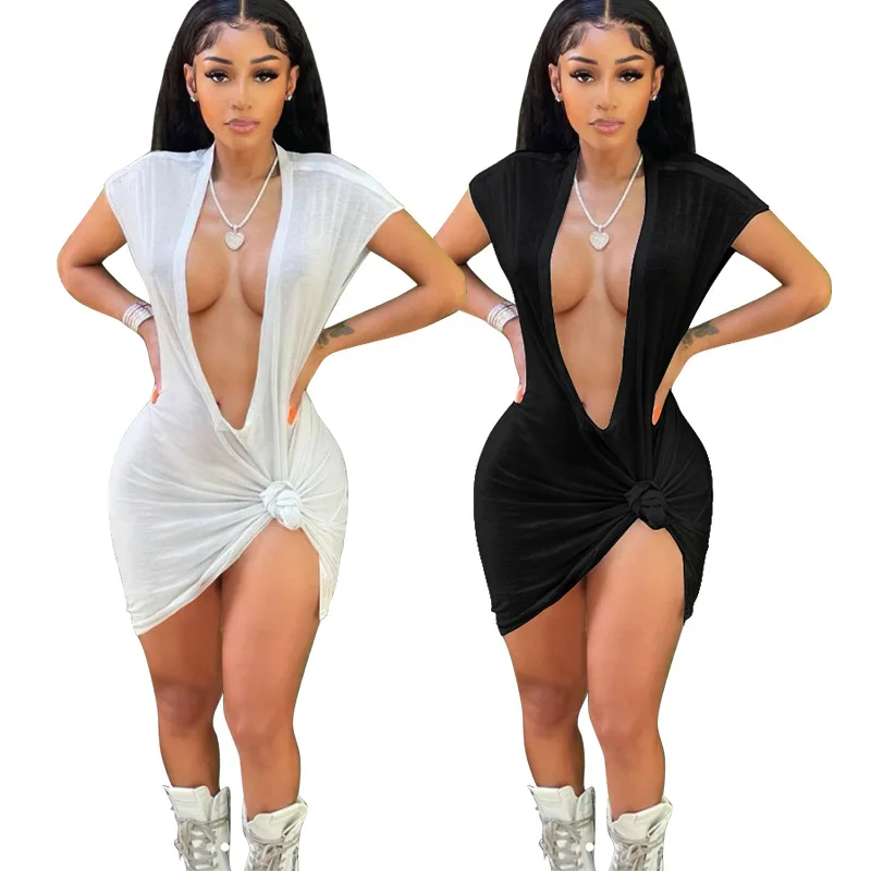 K9876 Hot sell 2021 summer deep v women clothing dresses solid color sexy dress women short sleeve club dresses
K9876 Hot sell 2021 summer deep v women clothing dresses solid color sexy dress women short sleeve club dresses