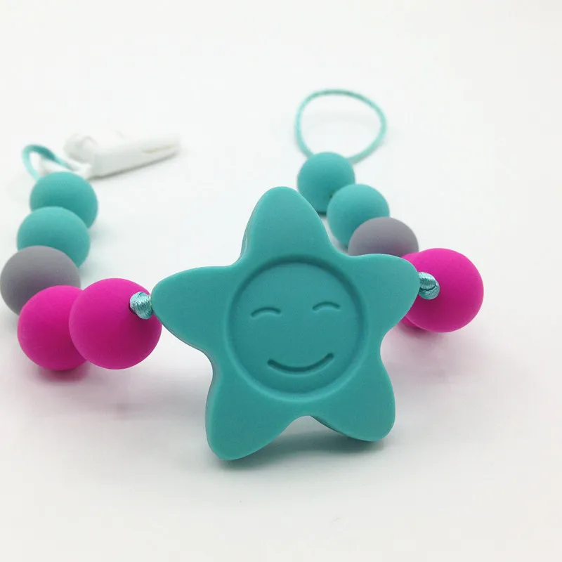2020 New Style Pacifier Chain Cute Baby Teething Toys BPA Free Silicone Pacifier Clip, 5 colors available
2020 New Style Pacifier Chain Cute Baby Teething Toys BPA Free Silicone Pacifier Clip, 5 colors available