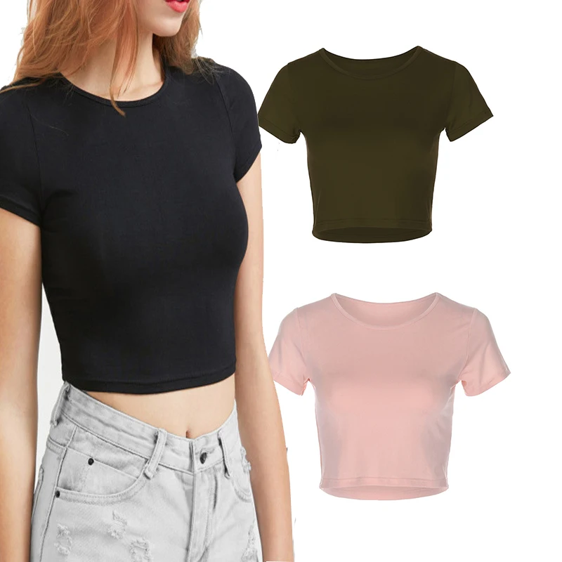 MOTE-ZC379 Wholesale Women Casual Summer Tops 2022 Solid Color Round Neck Short Sleeve Cotton Black Crop Tops For Women, 3colors
MOTE-ZC379 Wholesale Women Casual Summer Tops 2022 Solid Color Round Neck Short Sleeve Cotton Black Crop Tops For Women, 3colors