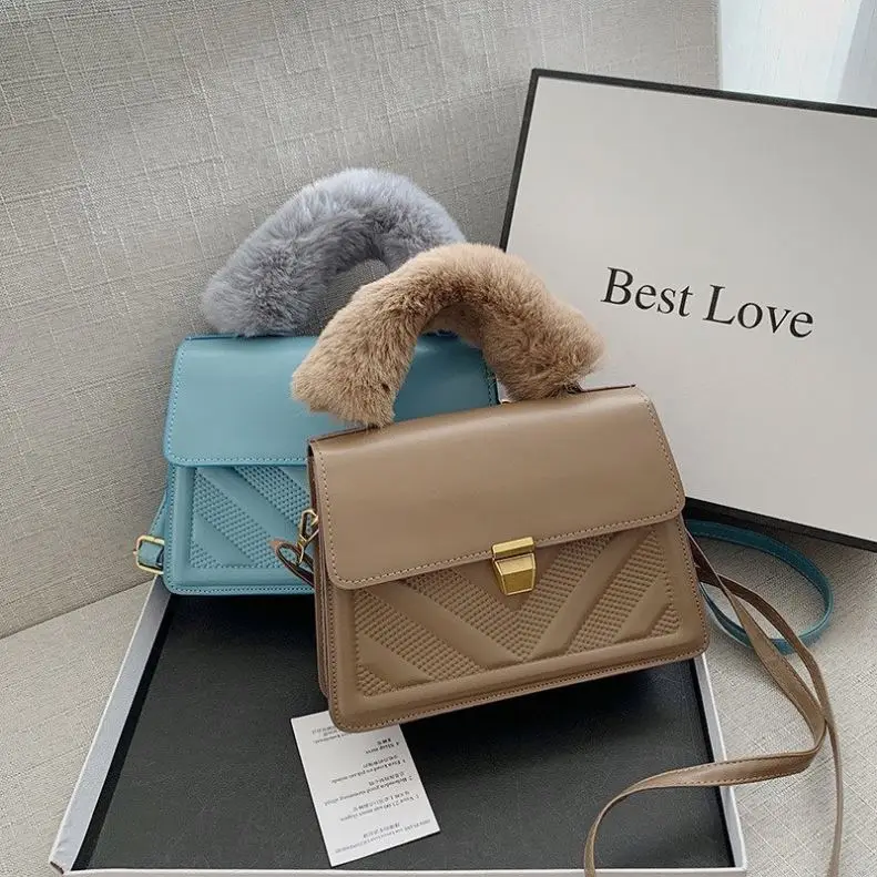 High Quality Fashionable Plush Hand Grip Leather Bag Women Hand Bags Girls Women Handbag Purse 2021, 4 colors
High Quality Fashionable Plush Hand Grip Leather Bag Women Hand Bags Girls Women Handbag Purse 2021, 4 colors