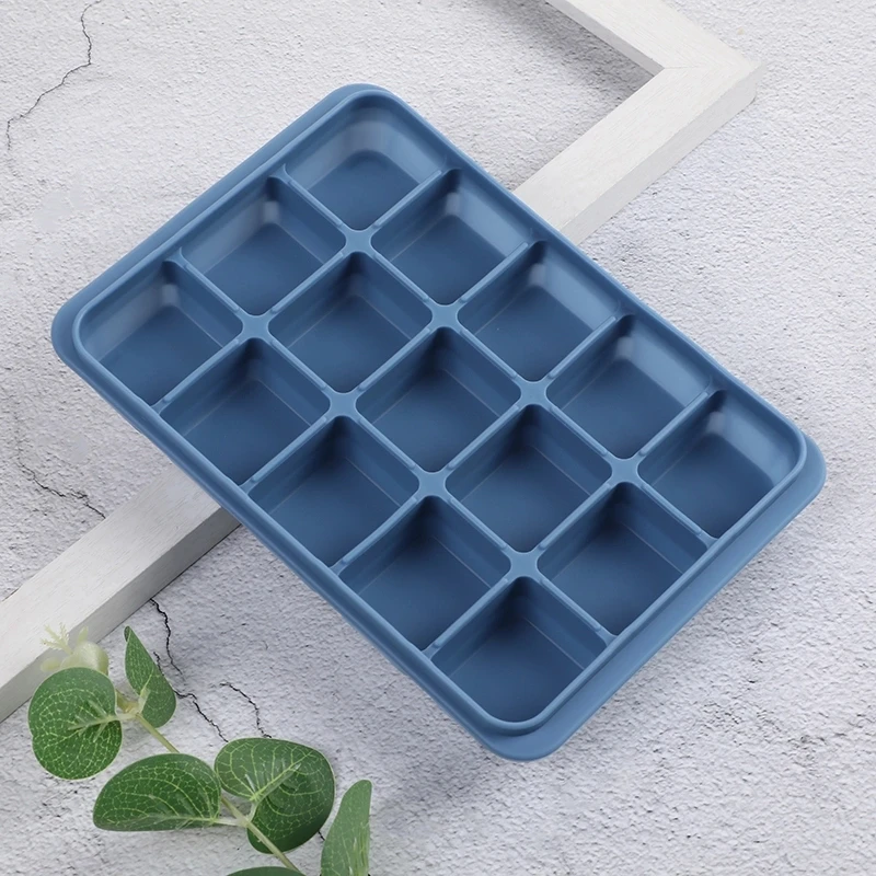 bpa free Non-Stick Food Grade Silicone Manufacturer Wholesale Diy 15 Squares Ice Cube Tray Silicone With Lid
bpa free Non-Stick Food Grade Silicone Manufacturer Wholesale Diy 15 Squares Ice Cube Tray Silicone With Lid