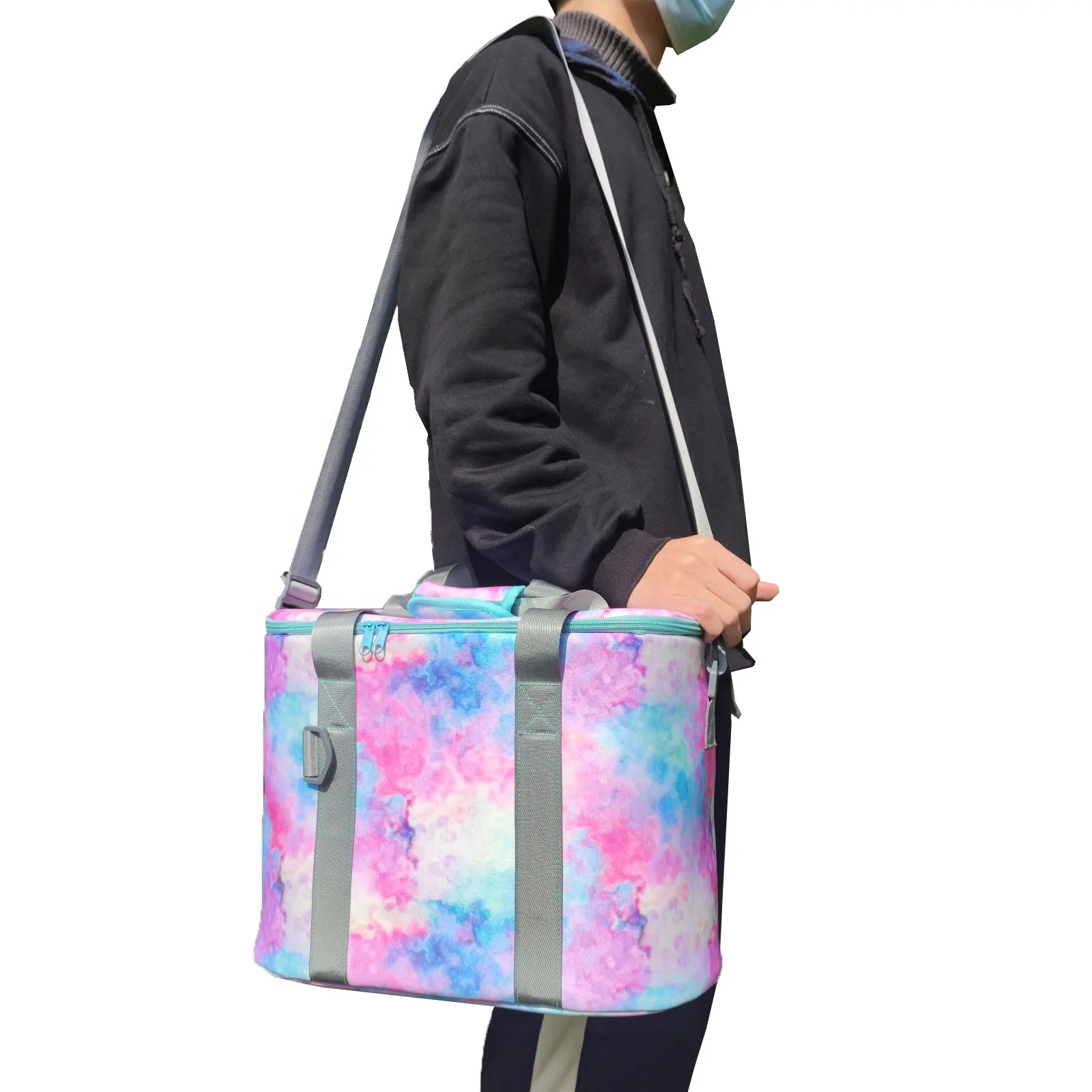New Style Hot Sell Crossbody Summer Beach Neoprene Printed Leopard Tie Dye Cooler Bags, 3 colors
New Style Hot Sell Crossbody Summer Beach Neoprene Printed Leopard Tie Dye Cooler Bags, 3 colors