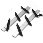 Hot sell indoor louvre adjustable aluminum window shutters for 5mm tempered glass