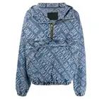 OEM Wholesale Men New Design Loose Fit Dark Blue Cotton Zip-up custom Logo Pattern Hoodie
