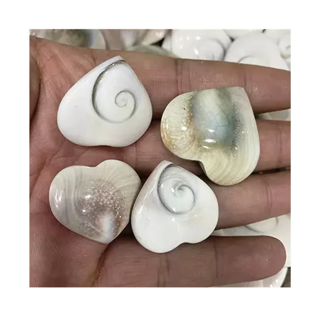 Wholesale natural quartz carving 25-30mm stone white shiva evil eye shell crystal heart for sale
Wholesale natural quartz carving 25-30mm stone white shiva evil eye shell crystal heart for sale