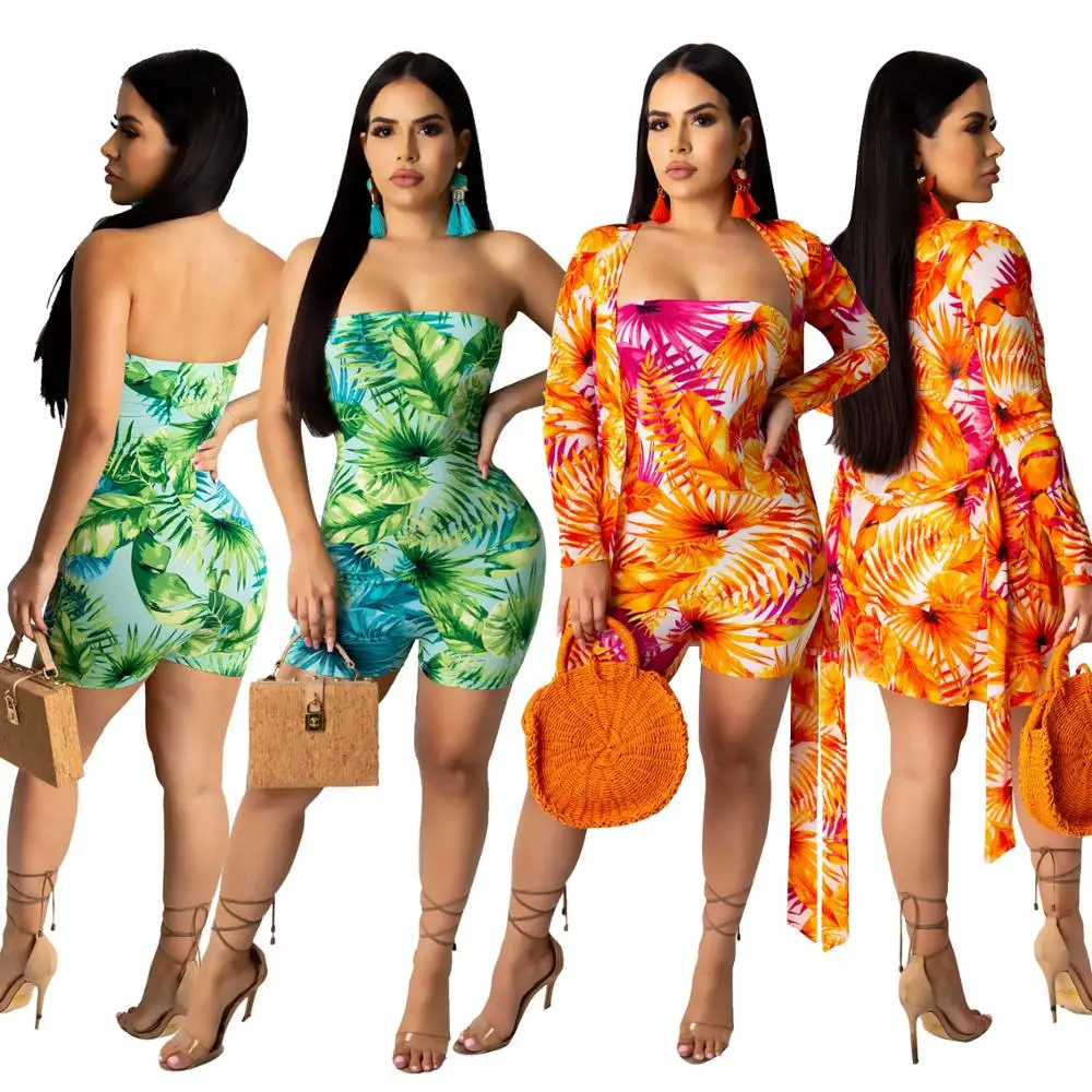2020 Summer Beachwear knitting Printed flower hollow out strap Outwear With Jumpsuit Women's clubwear Beach romper, Picture
2020 Summer Beachwear knitting Printed flower hollow out strap Outwear With Jumpsuit Women's clubwear Beach romper, Picture