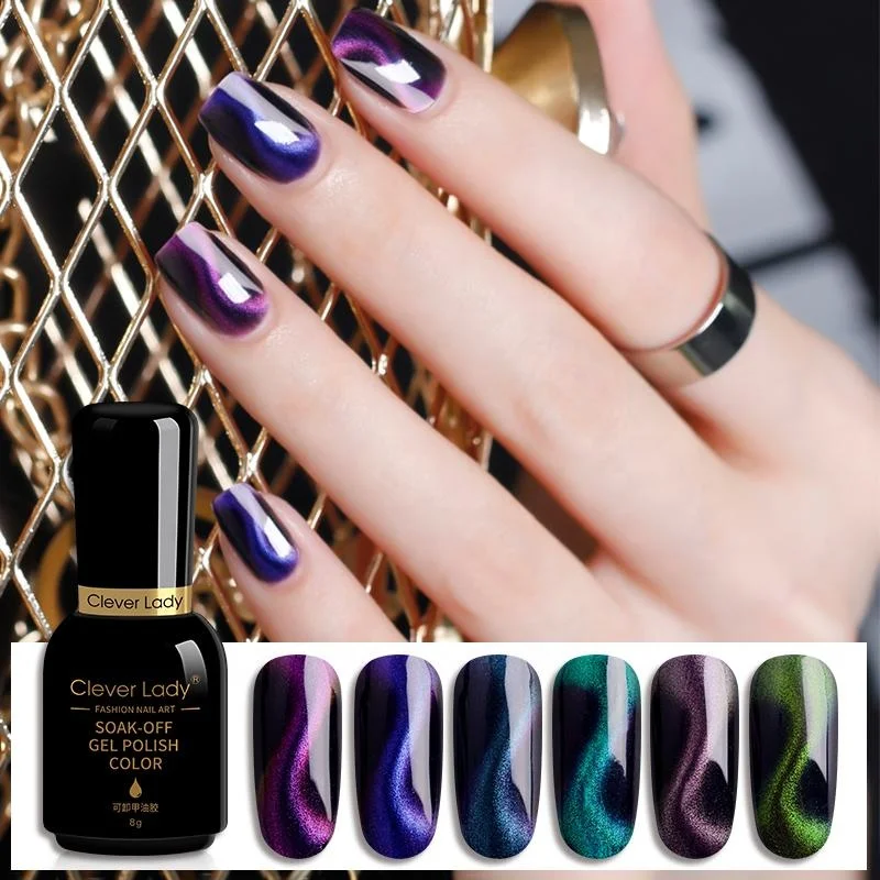 Cat Eye Polish Magnetic Gel Professional Nail Art Glitter Gel Varnish Semi UV LED gel
Cat Eye Polish Magnetic Gel Professional Nail Art Glitter Gel Varnish Semi UV LED gel