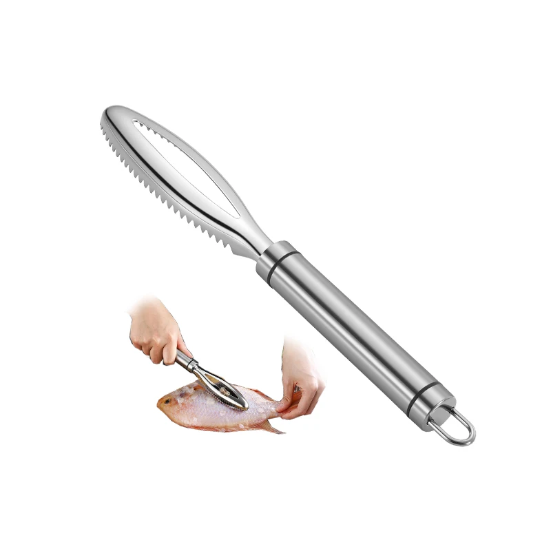 High Quality Kitchen Tool fish Scale Peeler 304 Stainless Steel Fish Scale Remover, Silver
High Quality Kitchen Tool fish Scale Peeler 304 Stainless Steel Fish Scale Remover, Silver