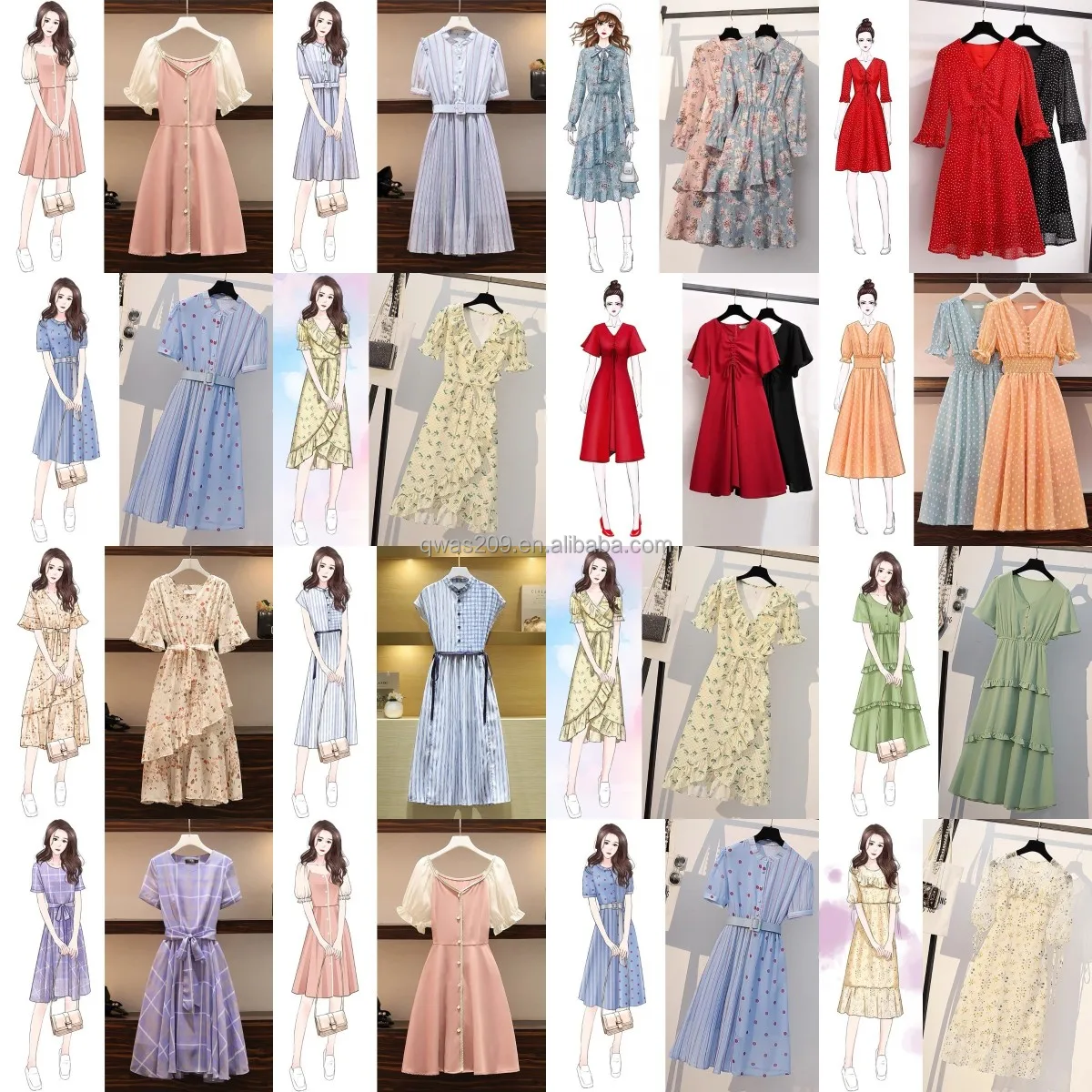 Women's chiffon dress trendy ladies smart casual casual dresses for fat ladies factory wholesale Women's clothing
Women's chiffon dress trendy ladies smart casual casual dresses for fat ladies factory wholesale Women's clothing