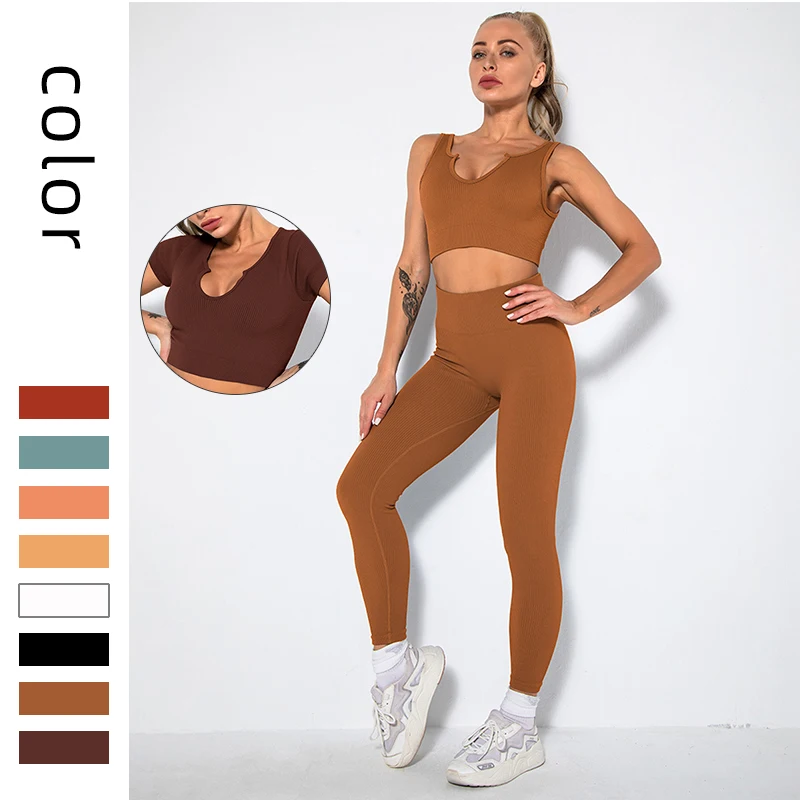 Amazon Women Sportswear Yoga Wear Workout Set Athletic Wear Gym Sports Bra&Leggings Set Seamless Crop Top Sleeveless Tracksuit
Amazon Women Sportswear Yoga Wear Workout Set Athletic Wear Gym Sports Bra&Leggings Set Seamless Crop Top Sleeveless Tracksuit