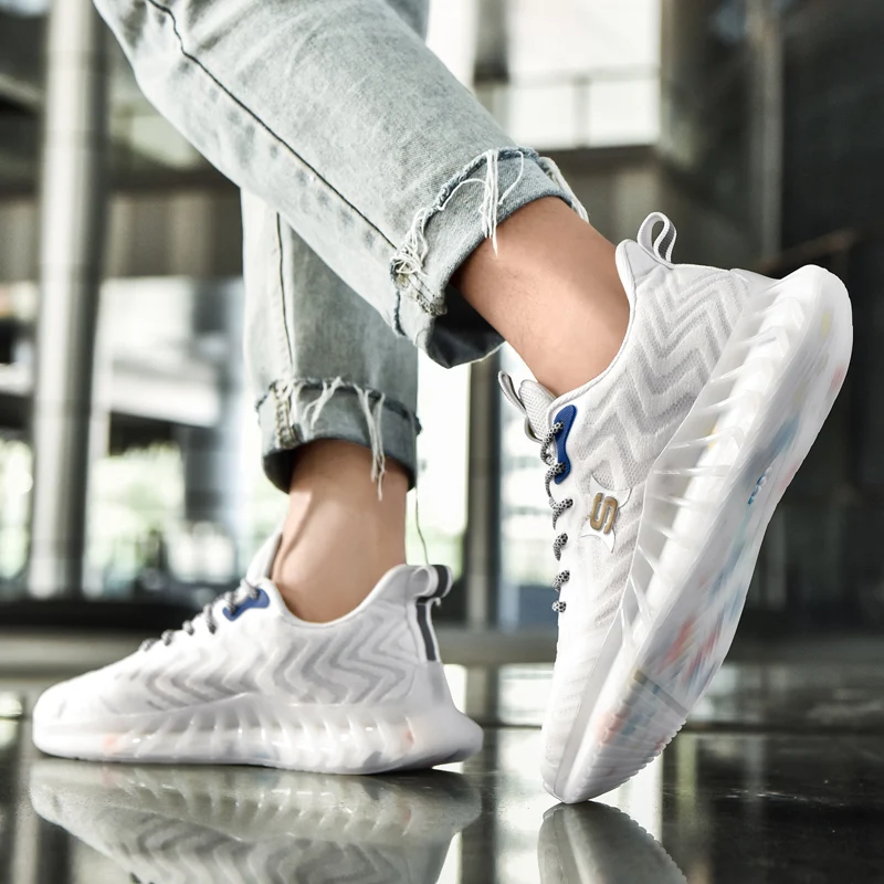 Turnschuhe New Design Anti-slip Lace-up Shoes Men Sport For Walking, Black, white/blue, white/green
Turnschuhe New Design Anti-slip Lace-up Shoes Men Sport For Walking, Black, white/blue, white/green