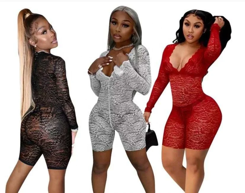 New Arrivals Summer Lace V Neck Women I Piece Short Jumpsuits 2021 Sexy See Through Romper Jumpsuit
New Arrivals Summer Lace V Neck Women I Piece Short Jumpsuits 2021 Sexy See Through Romper Jumpsuit