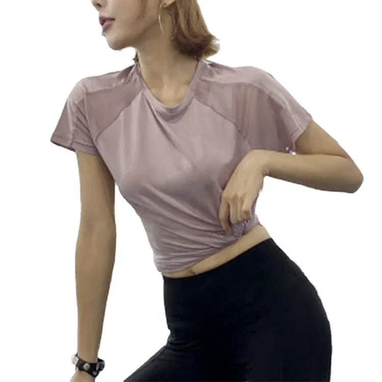 Women Mesh T- shirt Gym Casual Breathable Loose Splice Sports Short Sleeves Clothing
Women Mesh T- shirt Gym Casual Breathable Loose Splice Sports Short Sleeves Clothing