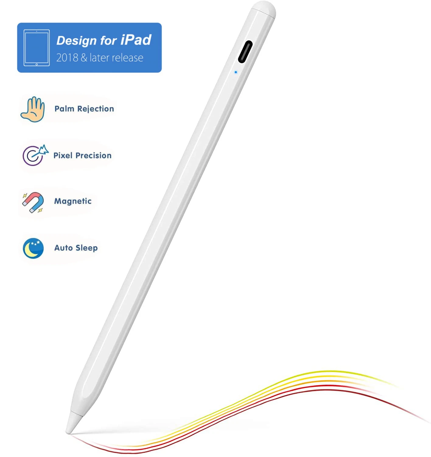 High Precision Palm Rejection Stylus Pen for Apple iPad Pro Mini Air Touch Screen with Certificates
High Precision Palm Rejection Stylus Pen for Apple iPad Pro Mini Air Touch Screen with Certificates