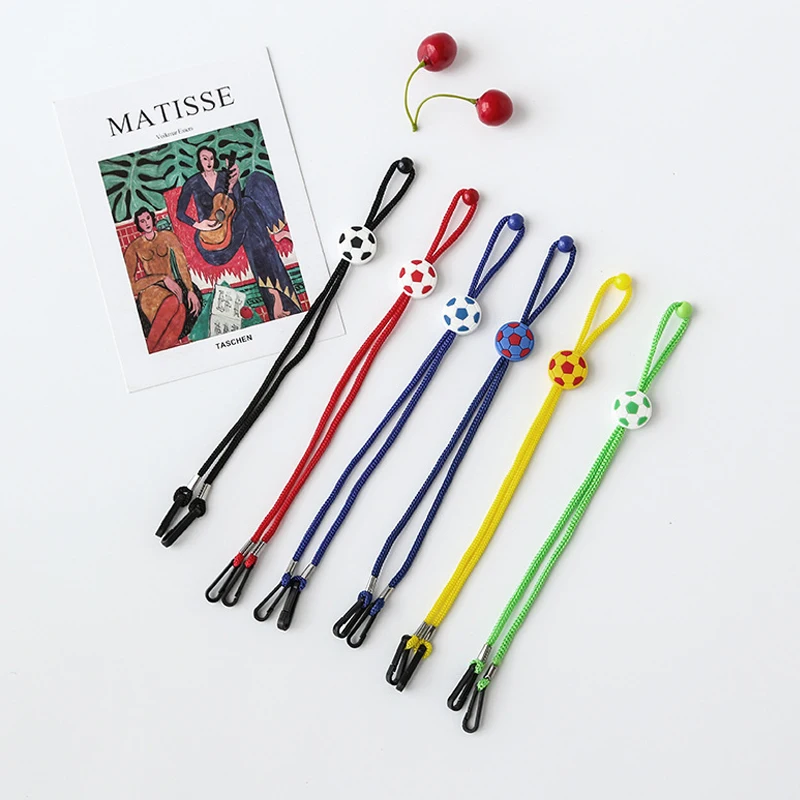 New Children's hanging neck cartoon football Eyewears rope masking non-slip anti-lost lanyard Glasses Rope, Black/red/yellow/green/blue
New Children's hanging neck cartoon football Eyewears rope masking non-slip anti-lost lanyard Glasses Rope, Black/red/yellow/green/blue