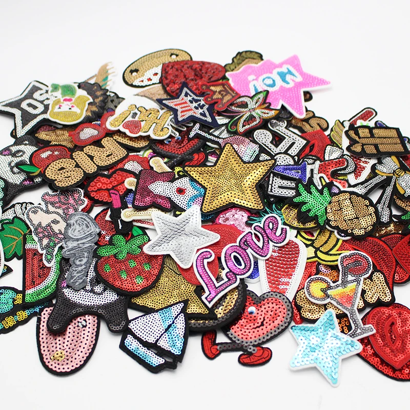 Random 50g/Bag (20-30 Pcs ) Embroidered Iron On Patches Sequin Patch For DIY Coat Jackets Badge
Random 50g/Bag (20-30 Pcs ) Embroidered Iron On Patches Sequin Patch For DIY Coat Jackets Badge