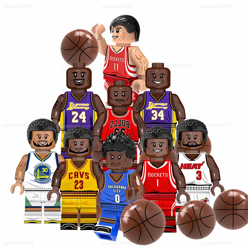Basketball Player Russell Lebron Westbrook Dwyane WadeJames Curry Figure Building Blocks Toys Gift MOC Bricks Toys KT1021
Basketball Player Russell Lebron Westbrook Dwyane WadeJames Curry Figure Building Blocks Toys Gift MOC Bricks Toys KT1021
