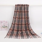 Wholesale plaid blanket scarf Winter shawl scarf tartan scarves for Women