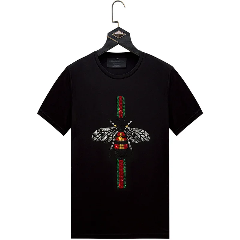 wholesale custom summer men plus size brand t-shirt Hot drilling bees print rhinestone cartoon t shirt
wholesale custom summer men plus size brand t-shirt Hot drilling bees print rhinestone cartoon t shirt