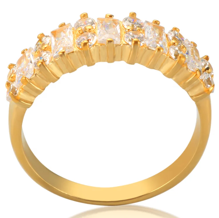Luxury CZ Stone Cubic Zirconia Ring Stainless Steel Jewelry 18 K Gold Plated Diamond Croissant Band Ring Women, Gold/silver/rose gold
Luxury CZ Stone Cubic Zirconia Ring Stainless Steel Jewelry 18 K Gold Plated Diamond Croissant Band Ring Women, Gold/silver/rose gold