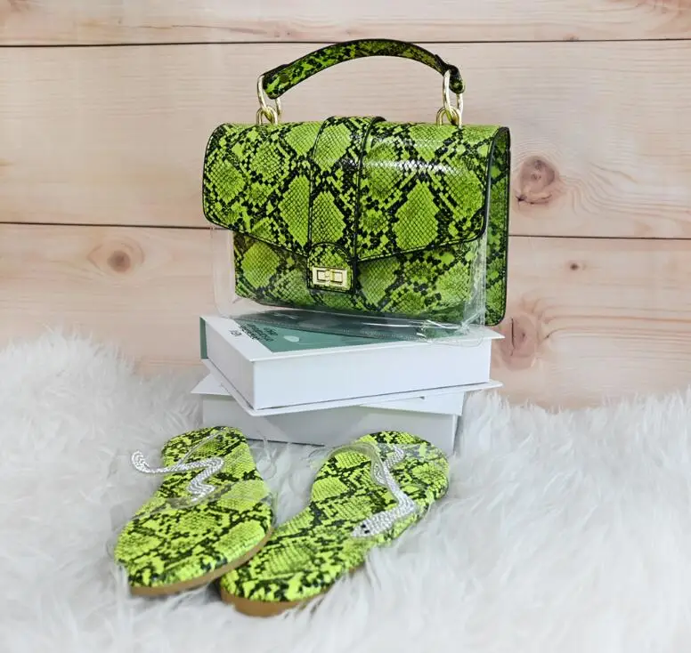 new women brand handbag bags snake print matching shoes hot sale snake pattern match slippers sets, Multi
new women brand handbag bags snake print matching shoes hot sale snake pattern match slippers sets, Multi
