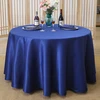 China supplier solid color table linen full hang round tablecloth for wedding party